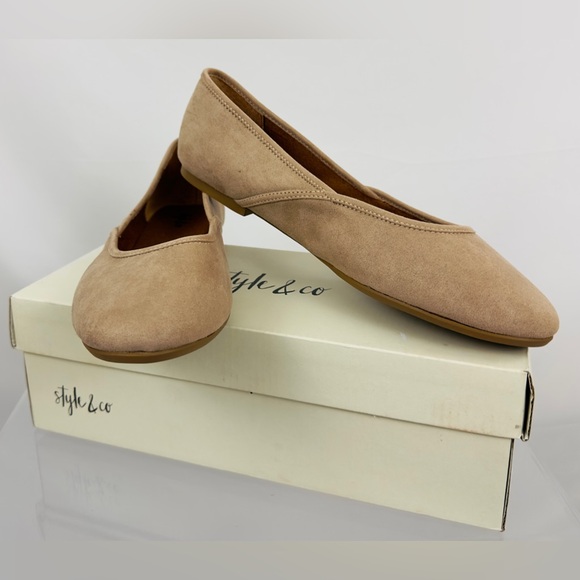 STYLE & CO. By MACY’S -Women's Ameliaa Top-Stitched Ballet Flats Light T… - Picture 2 of 6